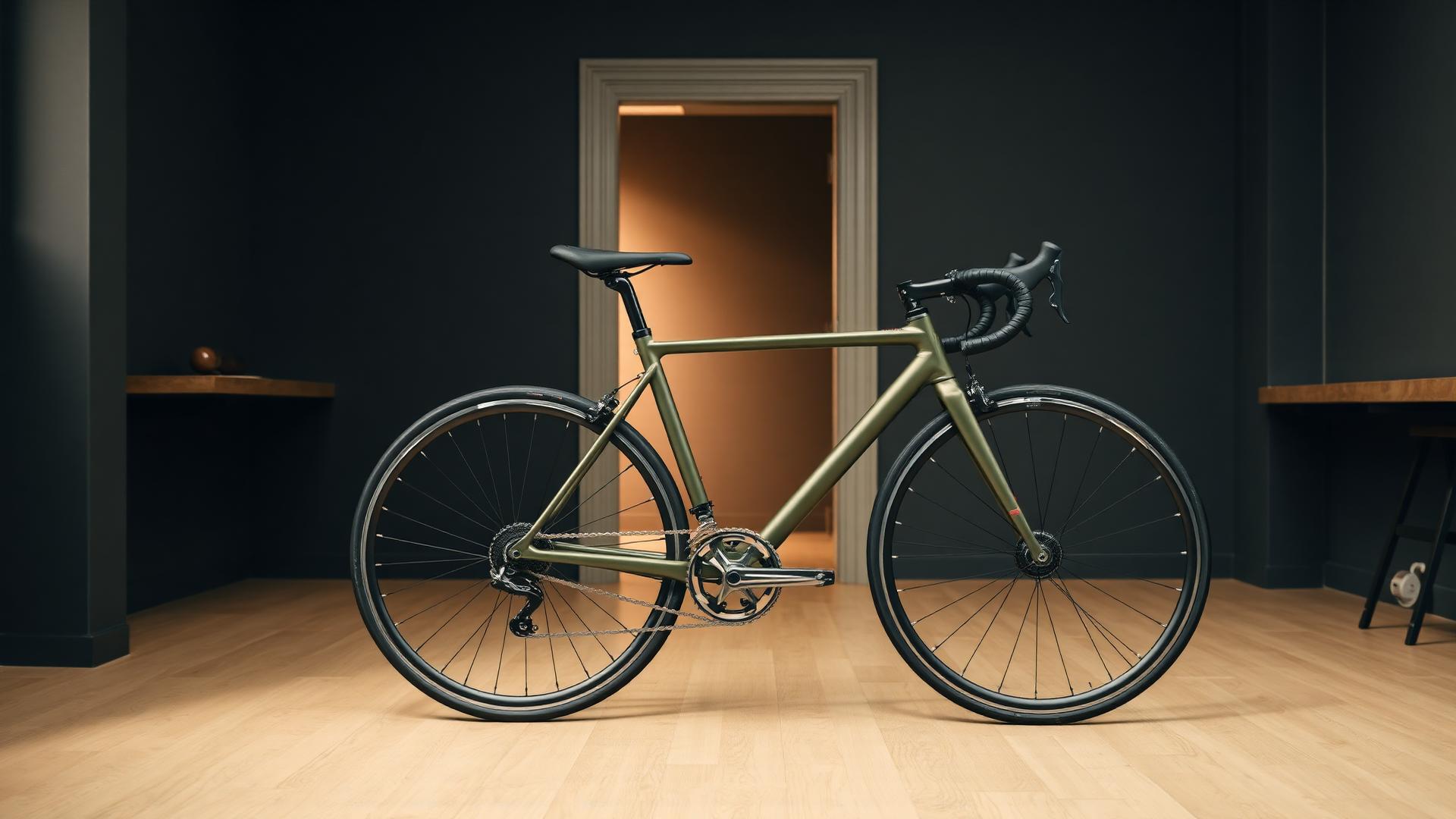 Een perfect afgewerkte racefiets verlaat het atelier